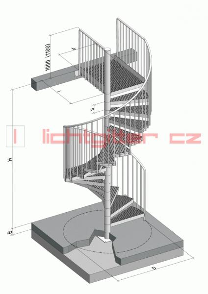 Spirálové schodiště " LG Speciál"